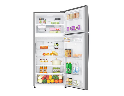 LG GN-C702HFCM 547l 2 Door Top Freezer Fridge in Platinum Silver Finish