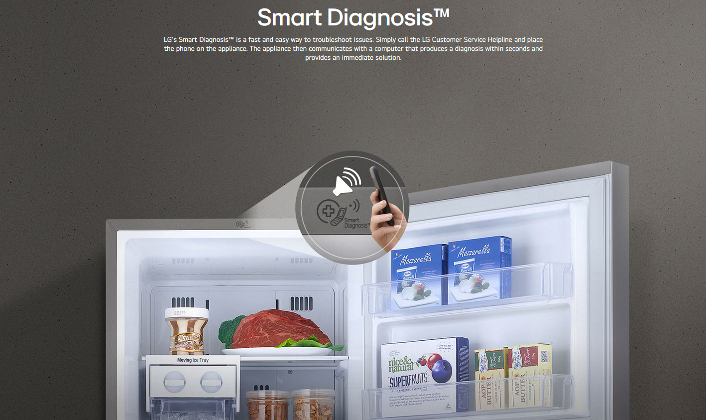 LG GN-C702HFCM 547l 2 Door Top Freezer Fridge in Platinum Silver Finish