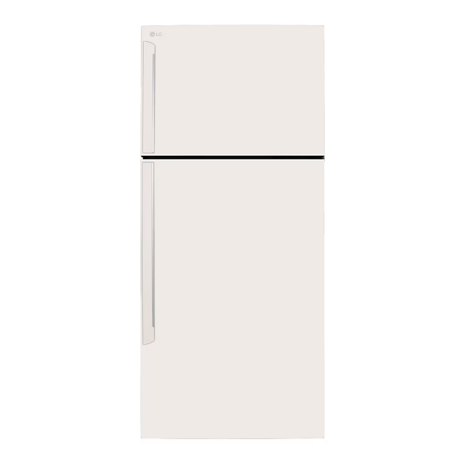 LG GN-C702HQCM 547L 2 Door Top Freezer Fridge in Beige