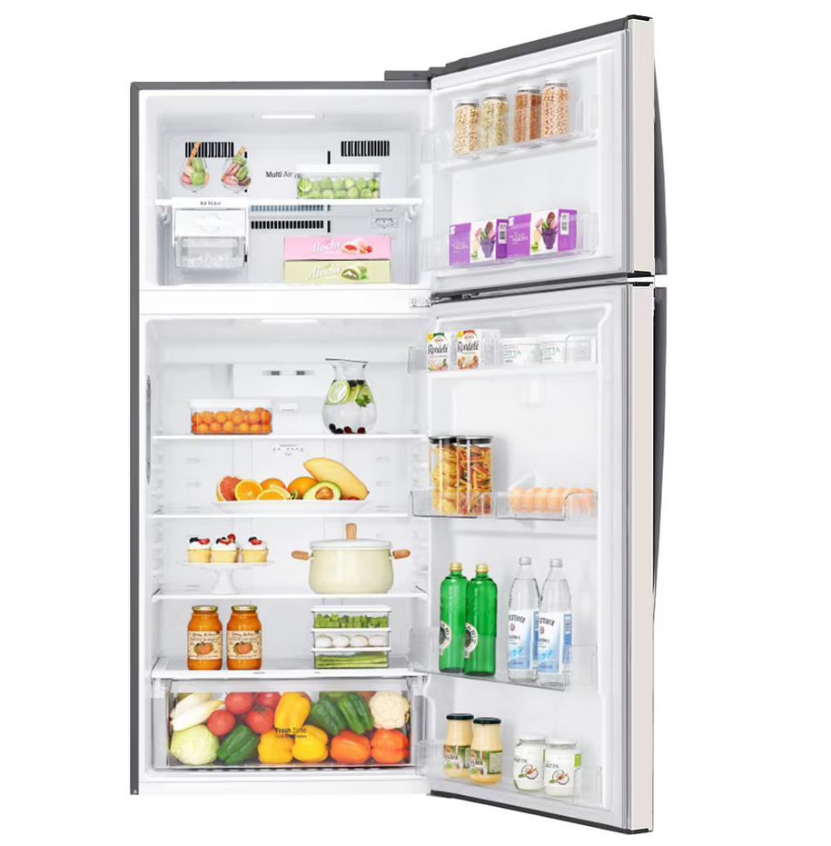 LG GN-C702HQCM 547L 2 Door Top Freezer Fridge in Beige