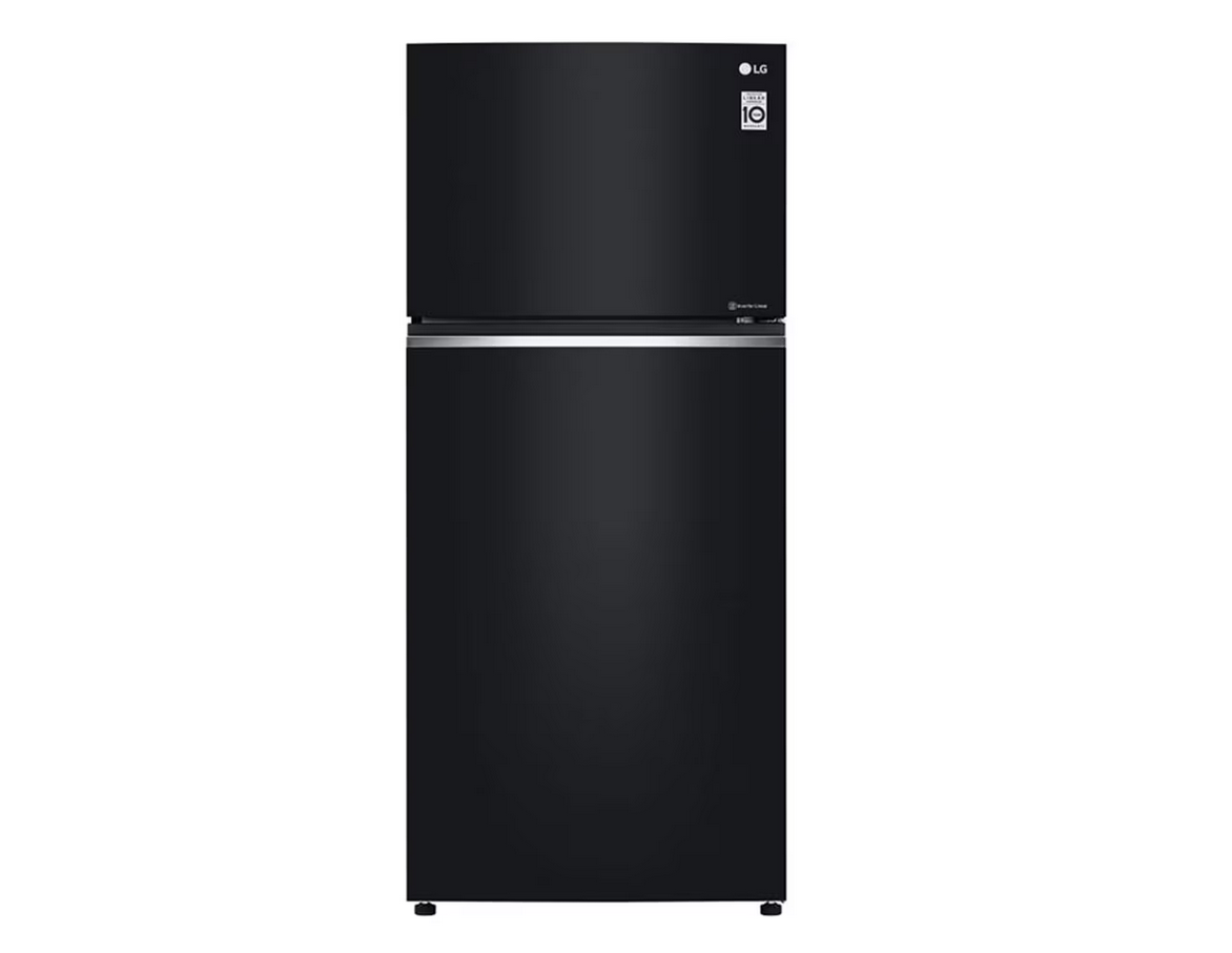 LG GN-C702SGGM 547L 2 Door Top Freezer Fridge in Black Glass Finish
