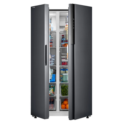 Toshiba 623L Side By Side Refrigerator Inverter GR-RS780WI-PMY(06) / GRRS780WIPMY06 (Morandi Grey) Fridge Peti Sejuk