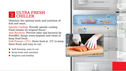 Toshiba 2 Door 548L Top Mounted Freezer Refrigerator GR-RT735WE-PGX(XK) Black