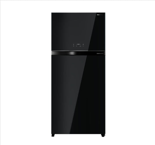 Toshiba 2 Door 661L GRRT835WEP Fridge GR-RT835WE-PGY(XK) / GRRT835WEPGYXK (Black) Glass door Refrigerator Peti Sejuk
