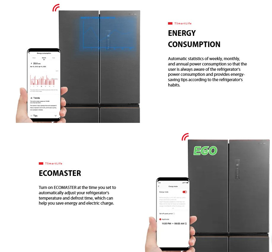 Toshiba 530L Multi Door Fridge GR-RF531WI-PMY(60E) / GRRF531WIPMY60E Inverter Refrigerator