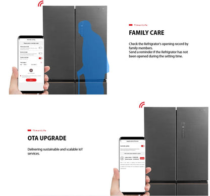 Toshiba 530L Multi Door Fridge GR-RF531WI-PMY(60E) / GRRF531WIPMY60E Inverter Refrigerator