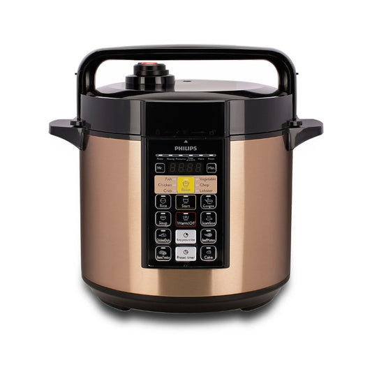 Philips HD2139 Pressure Cooker Electric 6.0L (Brown)