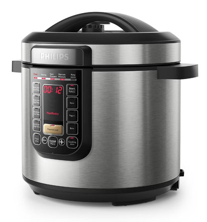 PHILIPS 6L All-in-One Multicooker HD2237/73 Pre-Set Cooking 9 safety protection Nutri Apps Meal Support pressure cooker HD2237