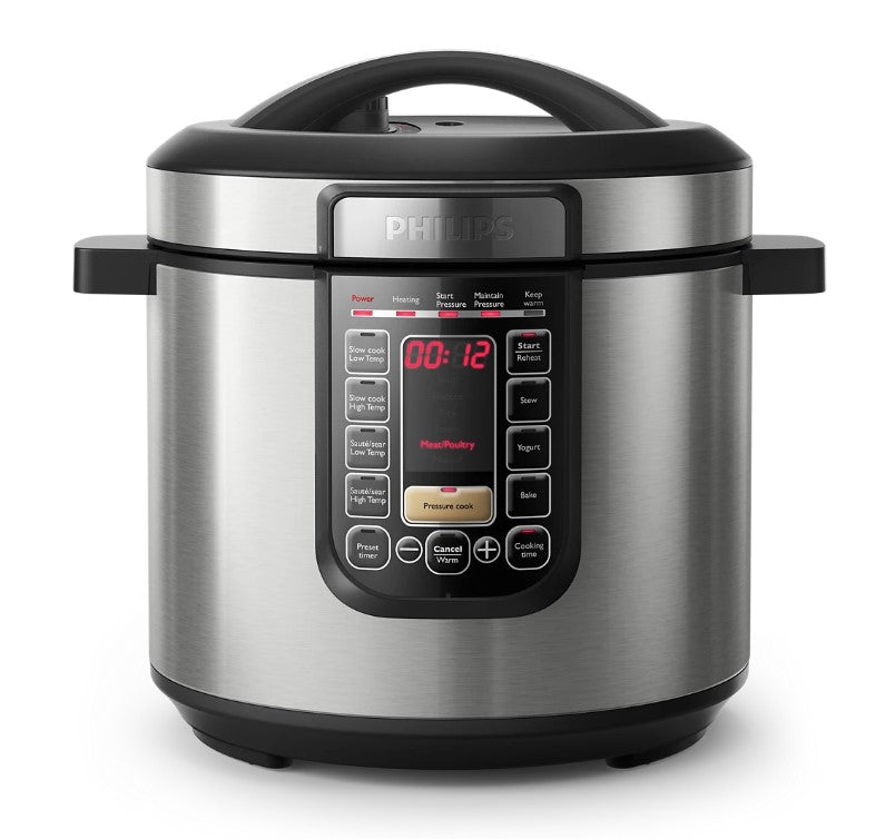 PHILIPS 6L All-in-One Multicooker HD2237/73 Pre-Set Cooking 9 safety protection Nutri Apps Meal Support pressure cooker HD2237