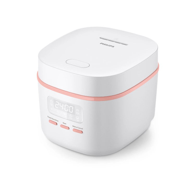 Philips 0.54L HD3064 3000 Series HD3064/62 (White and Pink) Periuk Nasi