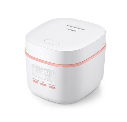 Philips 0.54L HD3064 3000 Series HD3064/62 (White and Pink) Periuk Nasi