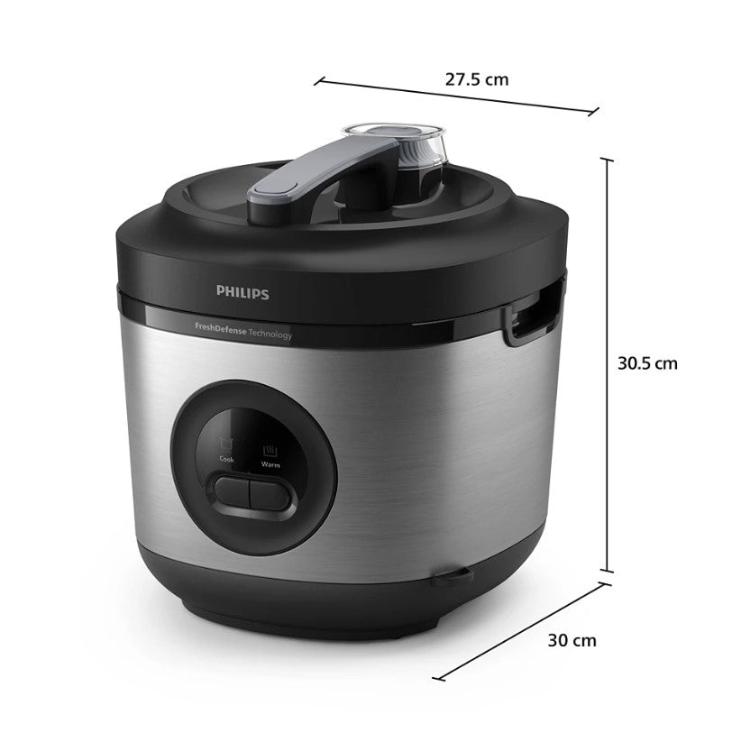 Philips 1.8L Rice Cooker 3000 Series HD3213/31 (Silver) HD3213 Periuk Nasi