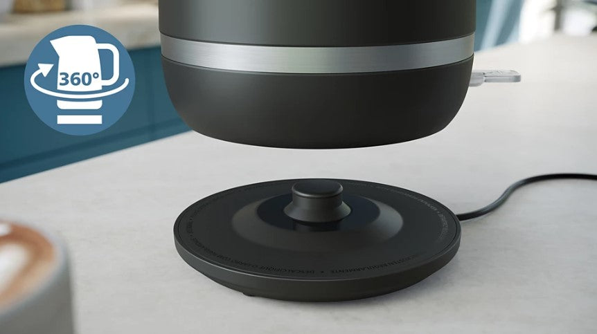 Philips 1.7L HD9395 Double Walled Kettle 5000 Series HD9395/90 (Black)