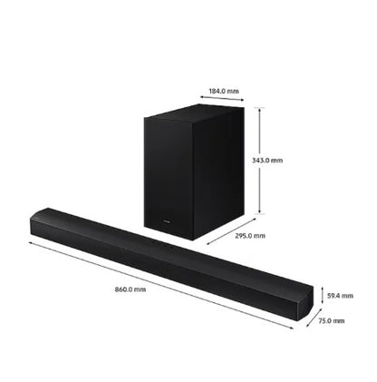 Samsung 3.1ch with Sub Woofer Dolby Audio HW-B650D/XM Sound Bar HWB650D