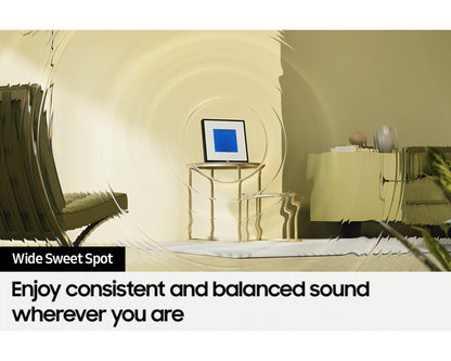 Samsung Music Frame HW-LS60D/XM Wireless Speaker Dolby Atmos Sound Bar Q-Symphony Soundbar (Black) HWLS60D