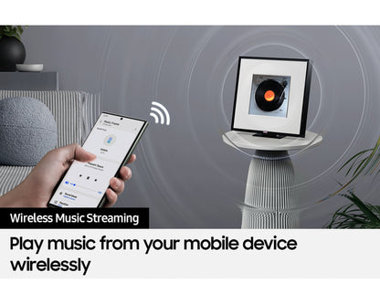 Samsung Music Frame HW-LS60D/XM Wireless Speaker Dolby Atmos Sound Bar Q-Symphony Soundbar (Black) HWLS60D