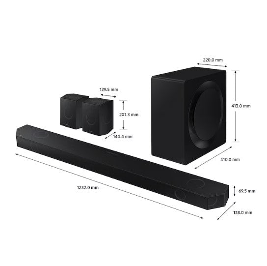 Samsung Q-series HW-Q990D with Sub woofer Soundbar (11.1.4ch) HWQ990D
