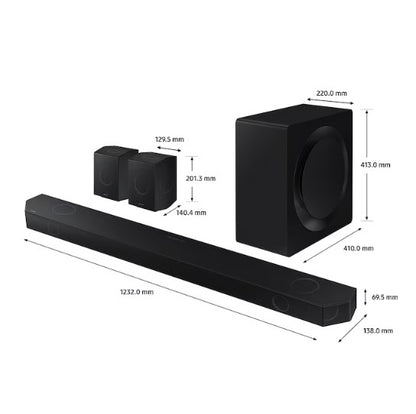 Samsung Q-series HW-Q990D with Sub woofer Soundbar (11.1.4ch) HWQ990D