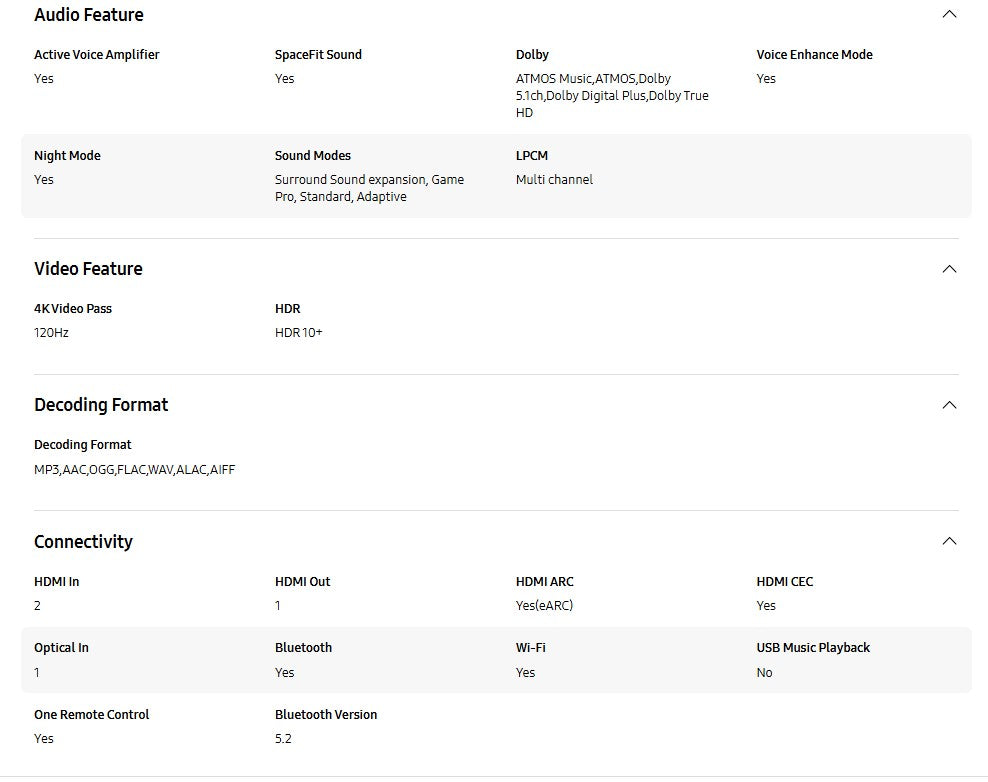 Samsung Q-series HW-Q990D with Sub woofer Soundbar (11.1.4ch) HWQ990D