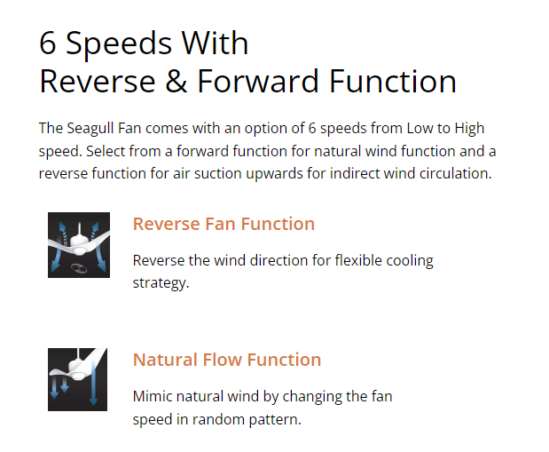 Joven Ceiling Fan JCFDRL2521 / JCFDRL2521MCH DC Inverter Motor Fan With LED Light (Mocha)