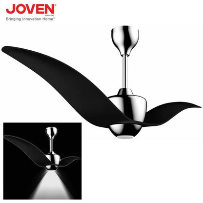 Joven Ceiling Fan JCFDRL2521 / JCFDRL2521BLK DC Inverter Motor Fan With LED Light (Black)