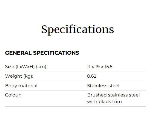 Kenwood 0.5L Atom Kettle JKM076 800W Stainless steel