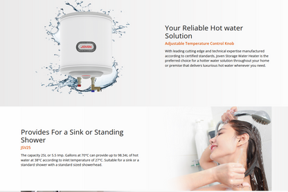 Joven JSV25/JSV25IB Storage Water Heater (Vertical)