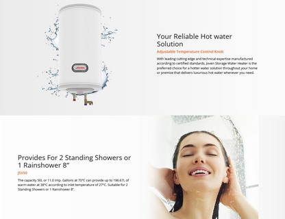 Joven JSV50/JSV50IB Storage Water Heater (Vertical)