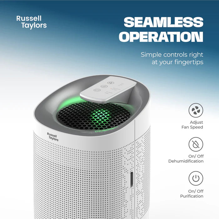 Russell Taylors Kappa+ 2-in-1 Dehumidifier & Air Purifier H13 HEPA Filter