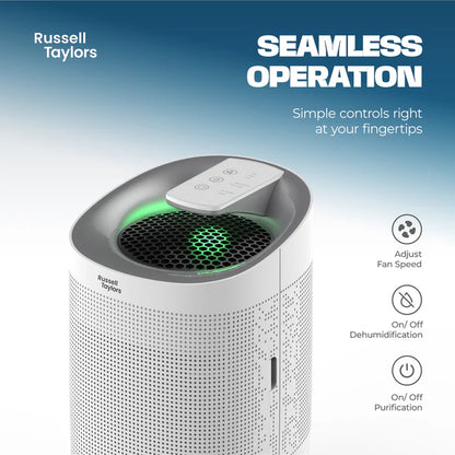 Russell Taylors Kappa+ 2-in-1 Dehumidifier & Air Purifier H13 HEPA Filter