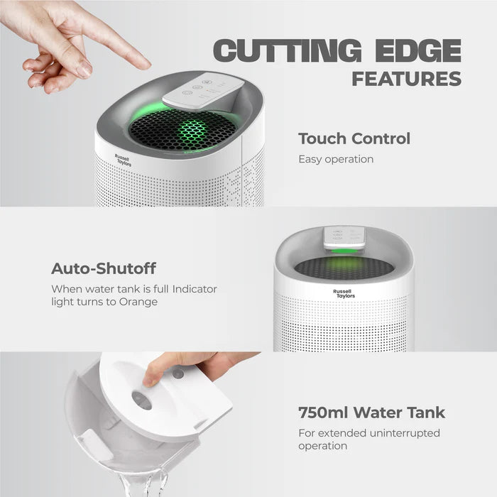 Russell Taylors Kappa+ 2-in-1 Dehumidifier & Air Purifier H13 HEPA Filter
