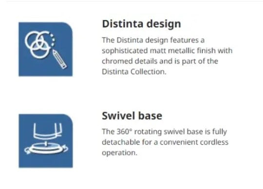 Delonghi 1.7L Distinta Flair Kettle Finesse KBI2001.S Stainless steel 2000W (Silver)