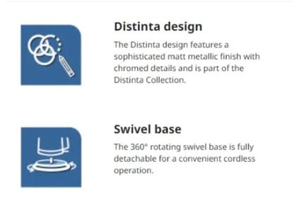 Delonghi 1.7L Distinta Flair Kettle Finesse KBI2001.S Stainless steel 2000W (Silver)