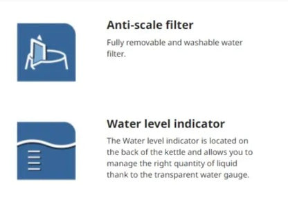 Delonghi 1.7L Distinta Flair Kettle Finesse KBI2001.S Stainless steel 2000W (Silver)
