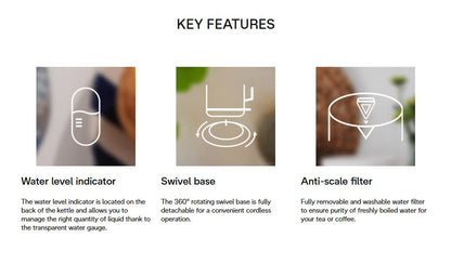 Delonghi 1.7L KBO2001 Icona Classic Electric Kettles KBO2001.B (Blue) Stainless steel