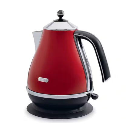 Delonghi 1.7L KBO2001 Icona Classic Electric Kettles KBO2001.R (Red) Stainless steel