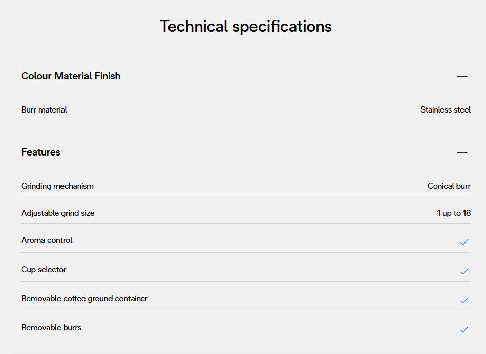 Delonghi Dedica Coffee Grinder KG-521 / KG521M