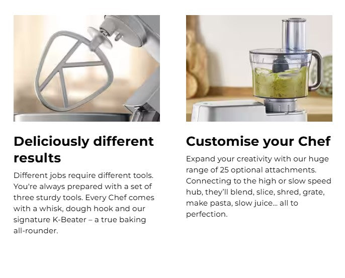 Kenwood Stand Mixer Chef XL KVL4100S Mixer 6.7L replaces MAJOR