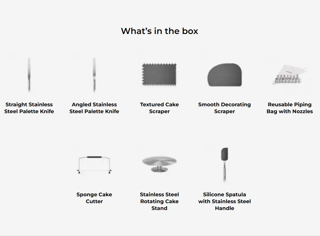 Kenwood Cake Decorating Set Baking Tools KWSD100 Original