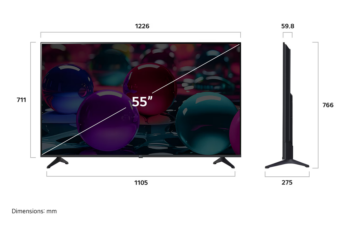 LG 55UA7350PSB 55 Inch LG 4K UHD AI TV UA73 HDR10 (2025)