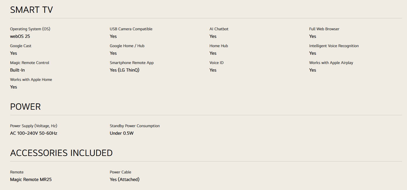 LG 55UA7350PSB 55 Inch LG 4K UHD AI TV UA73 HDR10 (2025)