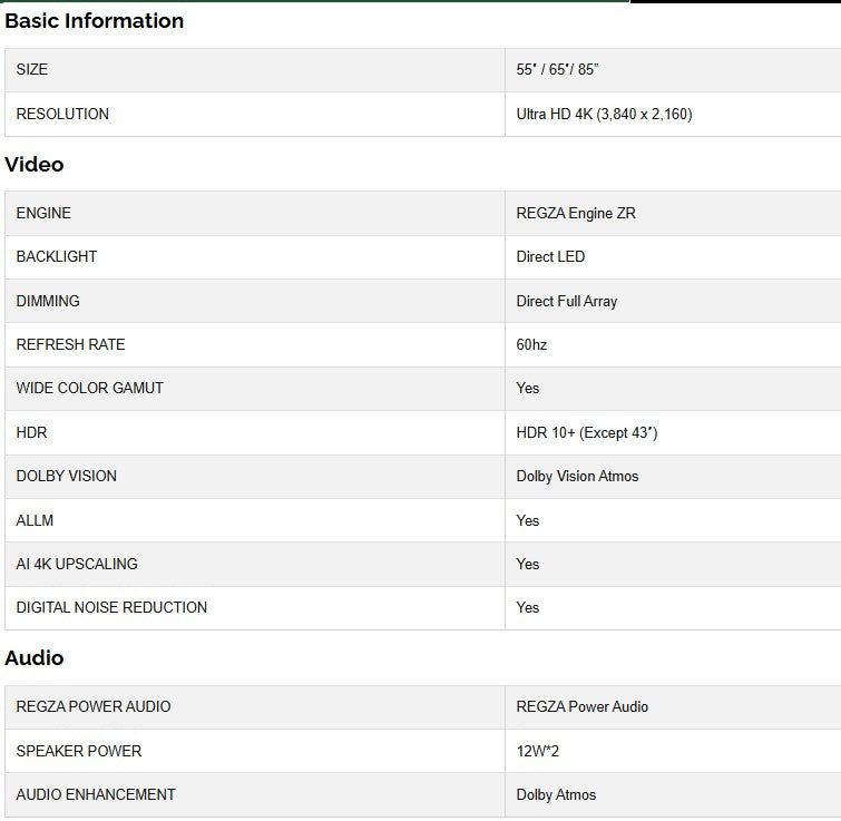 Toshiba 85" 4K UHD M450NP Quantum Dot Smart TV 85M450NP