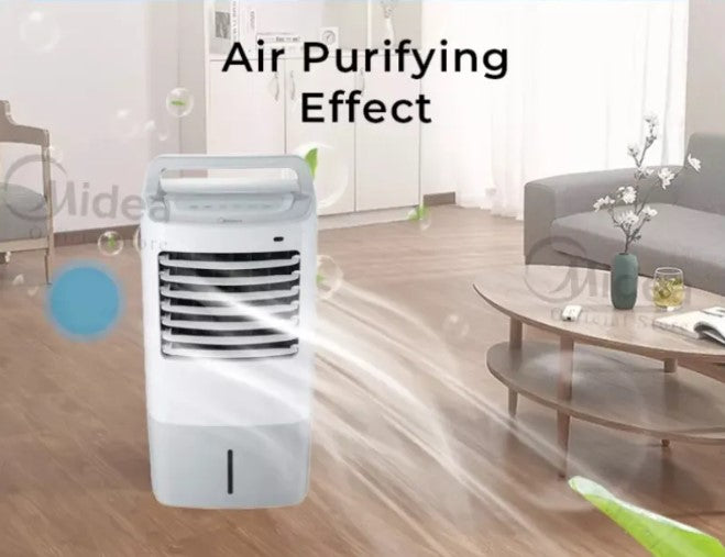 Midea 10L Air Cooler MAC-120AR with 3 speed MAC120AR 60W Eco Cooling (White)