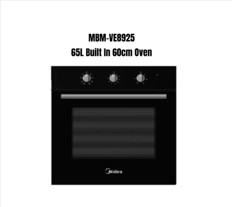 Midea Combo Offer MBO-M1865 65L Built In 60cm Oven + MBM-VE8925 25L Built-In Microwave Oven 900W / MBOM1865 / MBMVE8925
