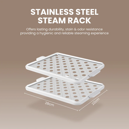 Russell Taylors 3-Tier Food Steamer with Stainless Steel Tray (19L) MC30