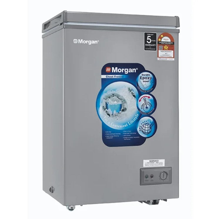 Morgan 80L MCF0958LS Chest Fridge/ Freezer MCF-0958LS (Grey)