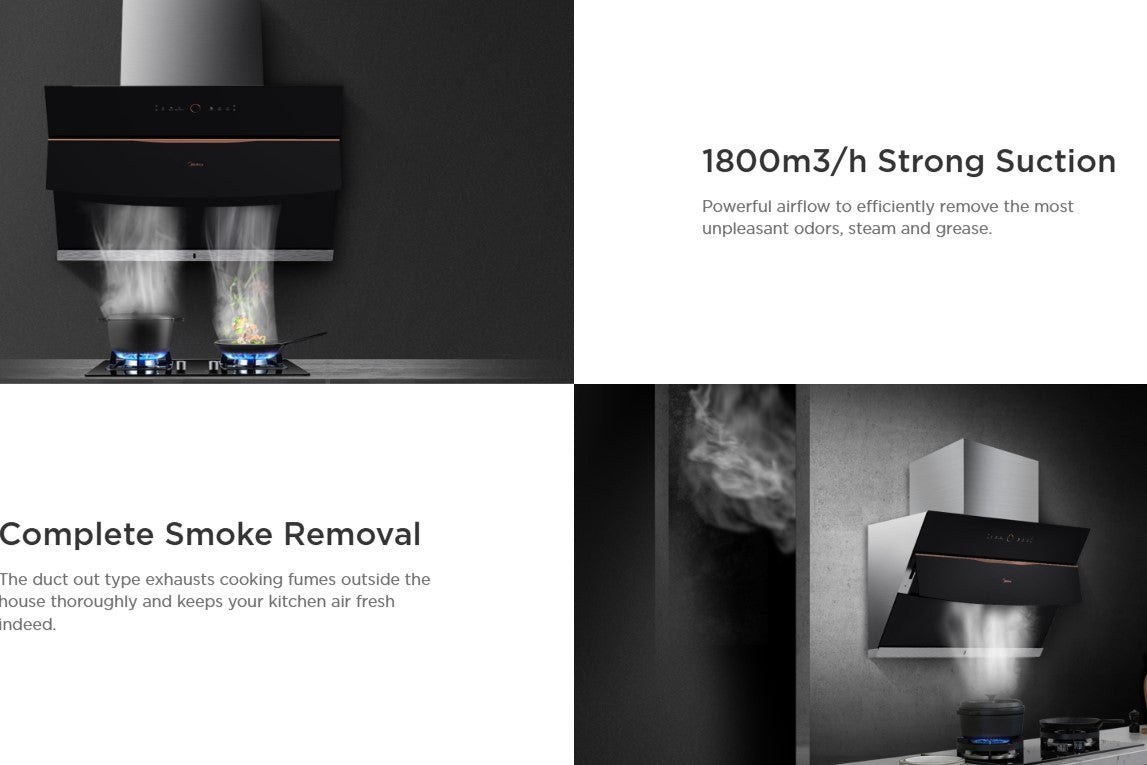 MIDEA Cooker Hood  MCH-90B68AT / MCH90B68AT (Duct out only)