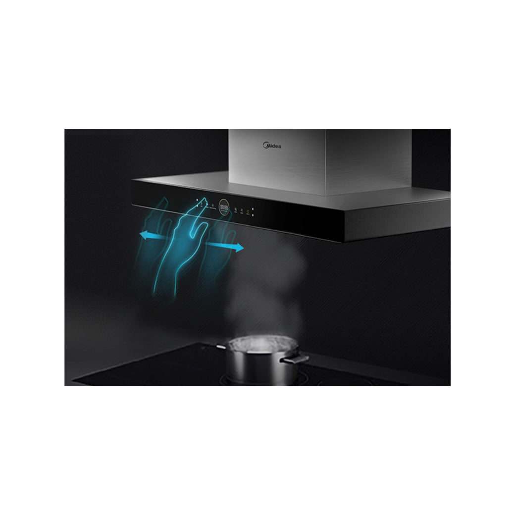 MIDEA Cooker Hood Auto STEAM WASH MCH-90M80AT (FREE DUCT CAP) MCH90M80AT