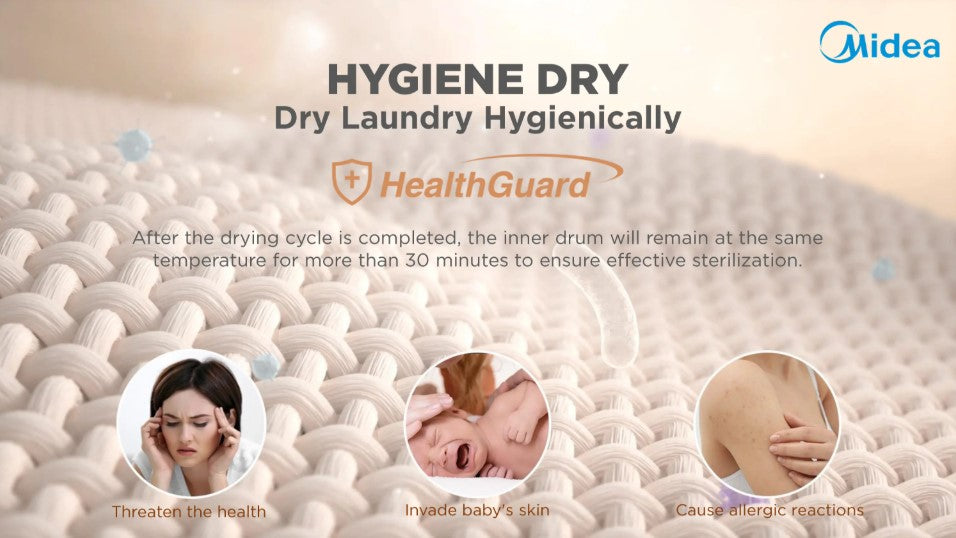 Midea 7KG Vented Dryer MD-100A70 Non-Inverter MD100A70 (Titanium Gray)