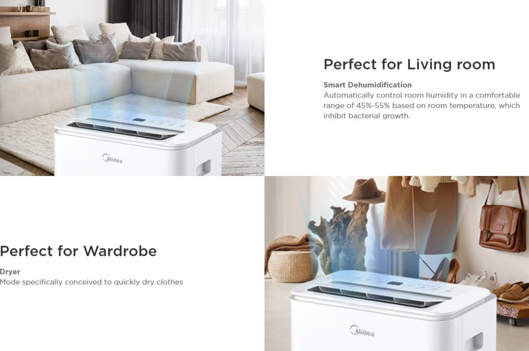 MIDEA DF Series 20L Dehumidifier MDDF-20DEN7 / MDDF20DEN7